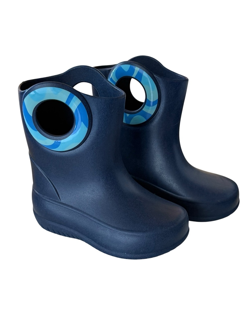 OKABASHI Toddler Kendall Rain Boots Blue Size 6